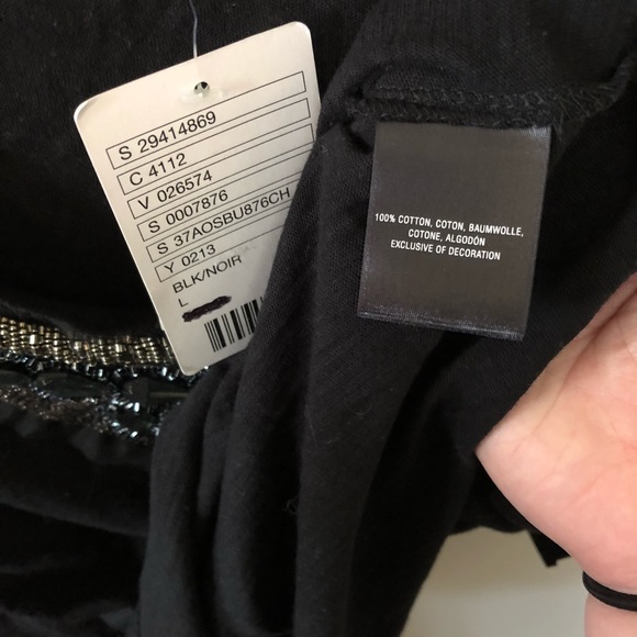 BNWT Anthropologie Deletta Beaded Neckline Shirt - Picture 6 of 7